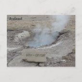 Litli Geyser, IJsland. Briefkaart (Voorkant)