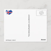 Litli Geyser, IJsland Briefkaart (Achterkant)