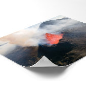 Litli Hrutur volcano eruption in Iceland Poster (Hoek)
