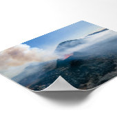 Litli Hrutur volcano eruption in Iceland Poster (Hoek)