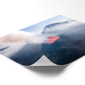 Litli Hrutur volcano eruption in Iceland Poster (Hoek)