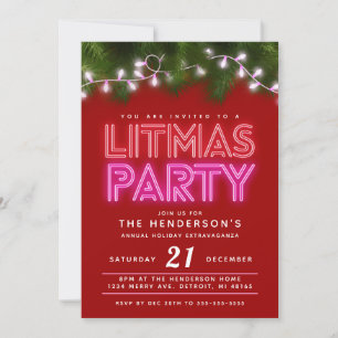Litmas Feest Grappig Kerstfeest Kaart