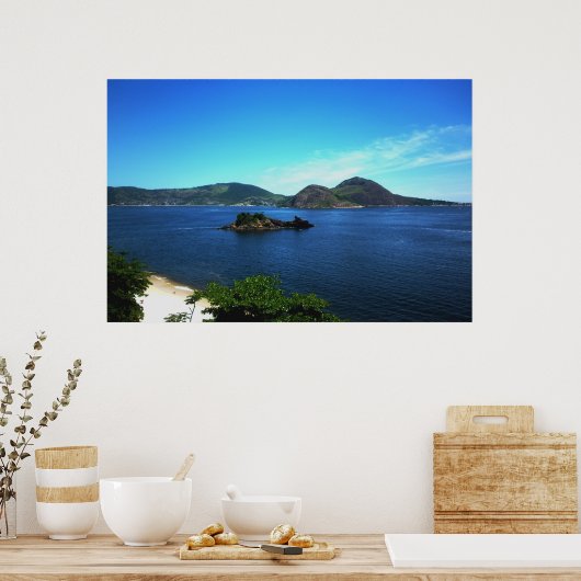 litoral de Niterói Poster (Keuken)