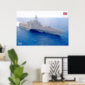 LITOTAAL COMBAT SHIP - LCS-10 POSTER (Thuiskantoor)