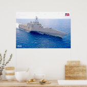 LITOTAAL COMBAT SHIP - LCS-10 POSTER (Keuken)