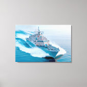LITOTAAL COMBAT SHIP - LCS-13 24x36 Canvas Afdruk (Voorkant)