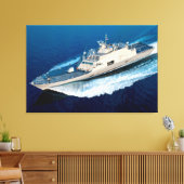 LITOTAAL COMBAT SHIP - LCS-13 32x48 Canvas Afdruk (Insitu (Woonkamer))