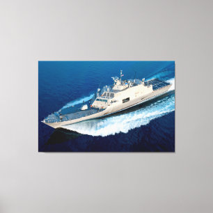 LITOTAAL COMBAT SHIP - LCS-13 32x48 Canvas Afdruk