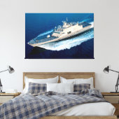 LITOTAAL COMBAT SHIP - LCS-13 32x48 Canvas Afdruk (Insitu (Slaapkamer))