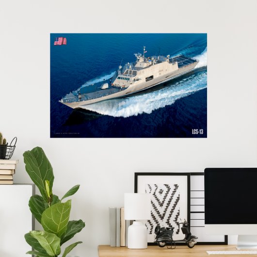 LITOTAAL COMBAT SHIP - LCS-13 POSTER (Thuiskantoor)