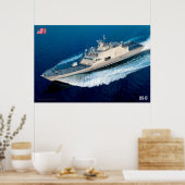 LITOTAAL COMBAT SHIP - LCS-13 POSTER (Keuken)