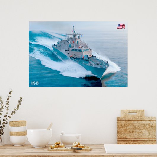 LITOTAAL COMBAT SHIP - LCS-13 POSTER (Keuken)