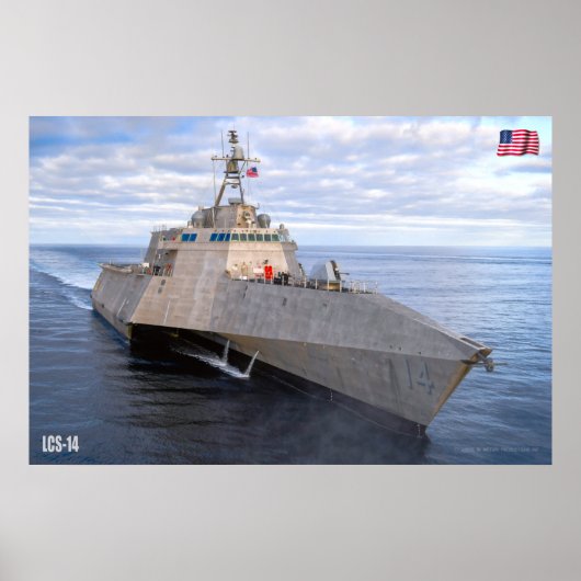 LITOTAAL COMBAT SHIP - LCS-14 POSTER (Voorkant)