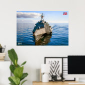 LITOTAAL COMBAT SHIP - LCS-16 POSTER (Thuiskantoor)