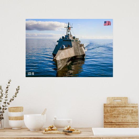 LITOTAAL COMBAT SHIP - LCS-16 POSTER (Keuken)