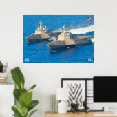 LITOTAAL COMBAT SHIP - LCS-4 POSTER (Thuiskantoor)