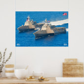 LITOTAAL COMBAT SHIP - LCS-4 POSTER (Keuken)