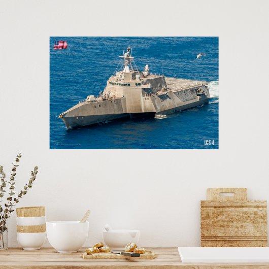 LITOTAAL COMBAT SHIP - LCS-4 POSTER (Keuken)