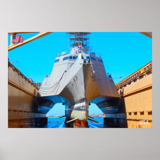 LITOTAAL COMBAT SHIP - LCS-8 POSTER (Voorkant)