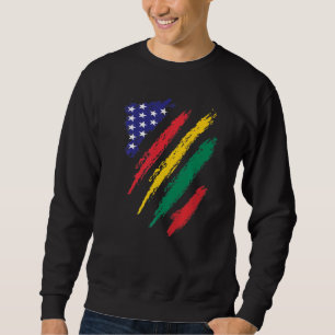 Litouwen Amerikaans Geteelde Vlag USA Patriottisch Trui
