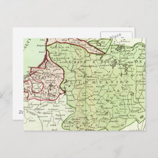 Litouwen, Belarus Briefkaart (Voorkant / Achterkant)