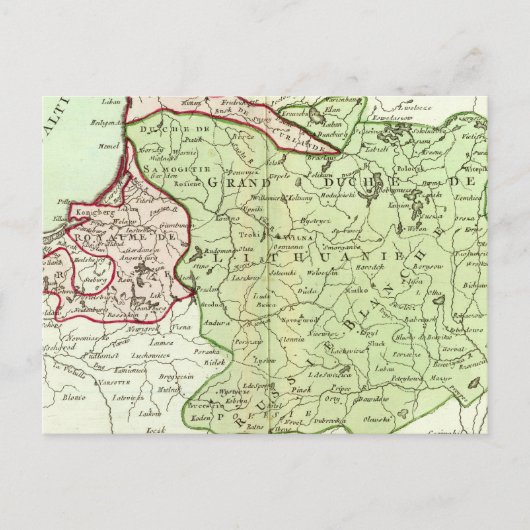 Litouwen, Belarus Briefkaart (Voorkant)