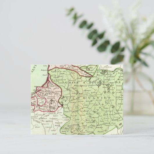 Litouwen, Belarus Briefkaart (Staand voorkant)