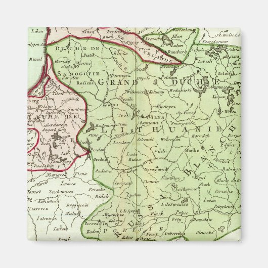 Litouwen, Belarus Magneet (Voorkant)