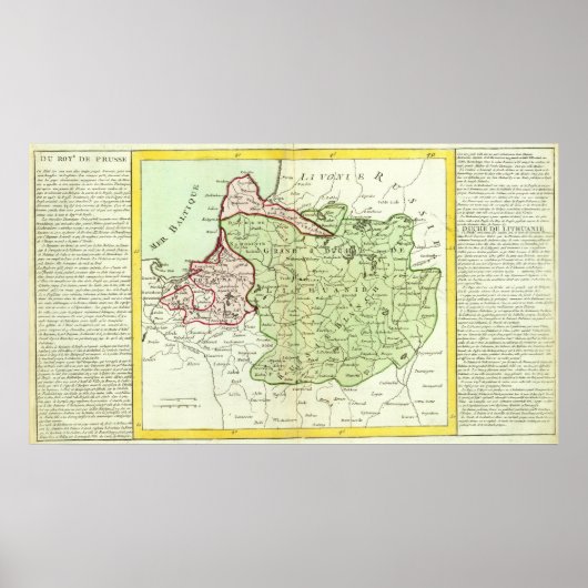 Litouwen, Belarus Poster (Voorkant)