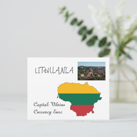 Litouwen Briefkaart (Staand voorkant)