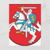 Litouwen Emblem - wapenschild - Lietuvos Herbas Briefkaart (Voorkant)