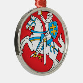 Litouwen Emblem - wapenschild - Lietuvos Herbas Metalen Ornament (Rechts)