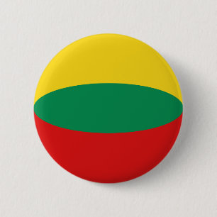 Litouwen Fisheye Flag Button