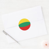 Litouwen Fisheye Flag Sticker (Envelop)