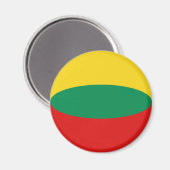 Litouwen Fisheye Vlag Magneet (Voorkant / Achterkant)