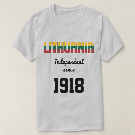 Litouwen Flag Independence Celebration T-shirt (Design voorkant)