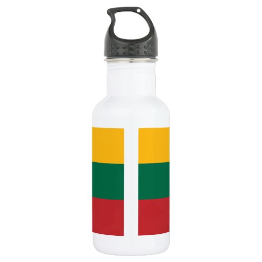Litouwen Flag Liberty Bottle Waterfles (Achterkant)