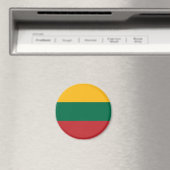 Litouwen Flag Magnet (Insitu (Vaatwasser))