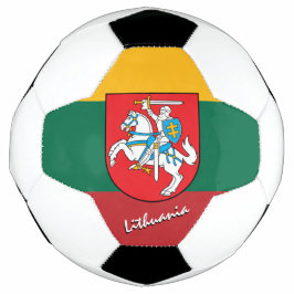 Litouwen Football en Litouwse vlag / sport Voetbal