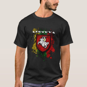 Litouwen gift nationale attributen vlag en Vytis T-shirt
