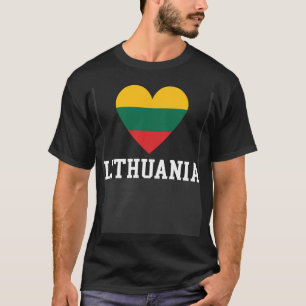 Litouwen Heart Litouws Roots Litouwse vlag T-shirt