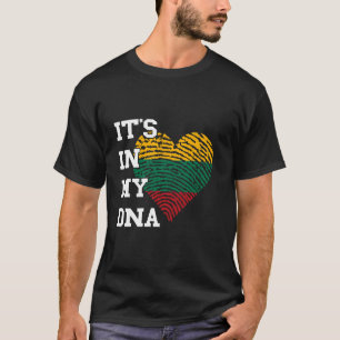Litouwen Het zit in mijn DNA Hart Lietuva Litouws T-shirt