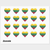 Litouwen houdt van vlag trots hart sticker (Vel)