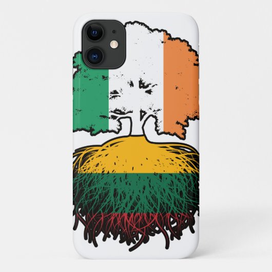 Litouwen - Iers Iers - boomstamvlag Case-Mate iPhone Case (Achterkant)