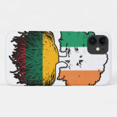 Litouwen - Iers Iers - boomstamvlag Case-Mate iPhone Case (Achterkant (horizontaal))