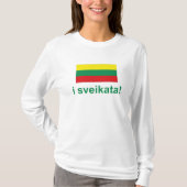 Litouwen is sveikata! (Cheers!) T-shirt (Voorkant)