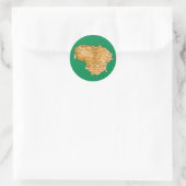 Litouwen Kaart Sticker (Tas)