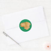 Litouwen Kaart Sticker (Envelop)