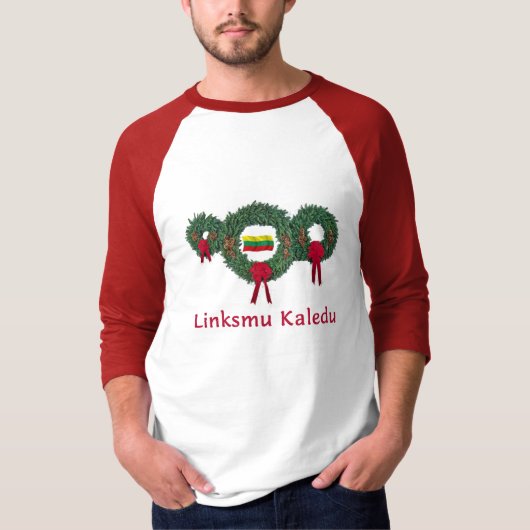 Litouwen Kerstmis 2 T-shirt (Voorkant)