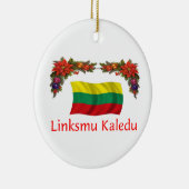 Litouwen Kerstmis Keramisch Ornament (Rechts)